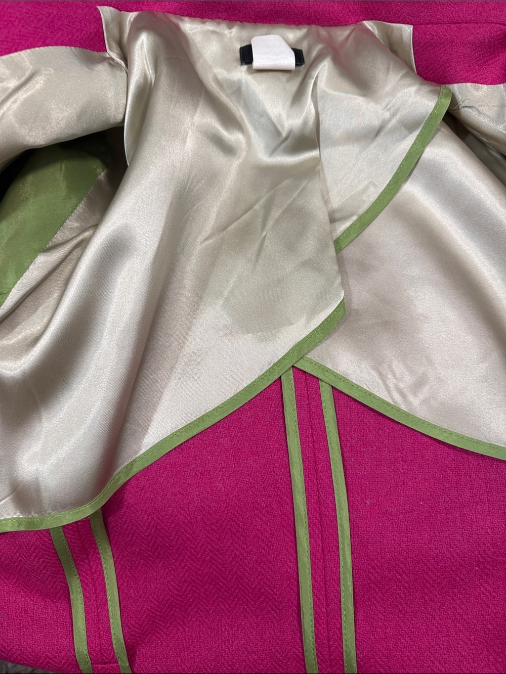 J Crew Robert Noble Scottish Wool Blazer Hot Pink Original Garment Bag Womens 10 - Picture 12 of 13